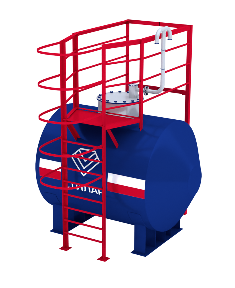 Горизонтальный резервуар РГСН для мазута 5 м³ от завода-производителя
