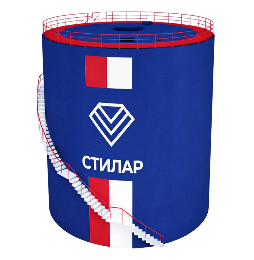 Цельносварной резервуар РВС для сточных вод 150 м³ от завода-производителя