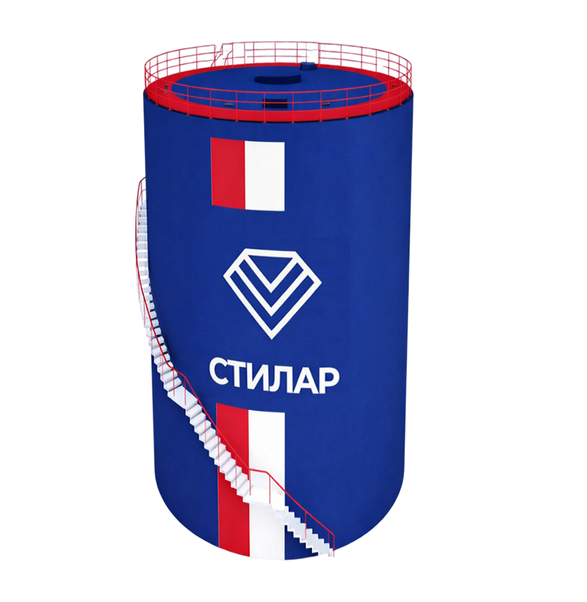 Цельносварной резервуар РВС для ГСМ 10 м³ от завода-производителя